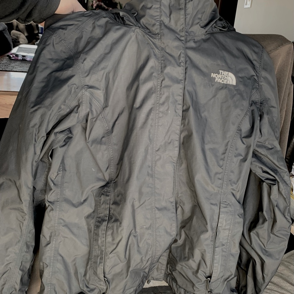North Face Rainwear Black Jacket